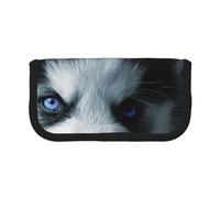 YUNWEIKEJI Cachorro Husky, Estuche para lápices, Estuche para lápices de Lona Bolsa para cosméticos de Gran Capacidad