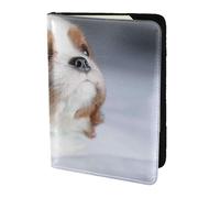 YUNWEIKEJI Cara Cavalier King Charles Spaniel, Funda para Pasaporte Cartera de Viaje de Cuero PU Funda para Pasaporte Fundas para Pasaporte 5,5 Pulgadas