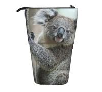 YUNWEIKEJI Coala, Estuche telescópico para lápices, Soporte para lápices con Cremallera, Bolsa de Maquillaje, Bolsa para lápices