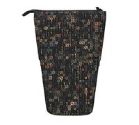 YUNWEIKEJI Código de computadora del Programador, Estuche telescópico para lápices, Soporte para lápices con Cremallera, Bolsa de Maquillaje, Bolsa para lápices