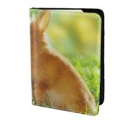 YUNWEIKEJI Conejo Amor Impreso, Funda para Pasaporte Cartera de Viaje de Cuero PU Funda para Pasaporte Fundas para Pasaporte 5,5 Pulgadas