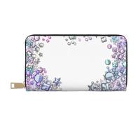 YUNWEIKEJI Corazón Estrella Brillo Lentejuelas Brillo Chispeante Lindo, Carteras Cartera de Gran Capacidad para Hombres y Mujeres Carteras Tarjeta de crédito Cartera de Cuero de Microfibra