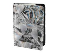 YUNWEIKEJI Cristal Estilo Textura de Diamante, Funda para Pasaporte Cartera de Viaje de Cuero PU Funda para Pasaporte Fundas para Pasaporte 5,5 Pulgadas