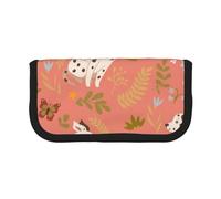 YUNWEIKEJI Dálmatas Jugando, Estuche para lápices, Estuche para lápices de Lona Bolsa para cosméticos de Gran Capacidad