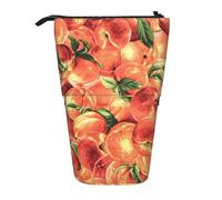 YUNWEIKEJI Delicioso Melocotón, Estuche telescópico para lápices, Soporte para lápices con Cremallera, Bolsa de Maquillaje, Bolsa para lápices