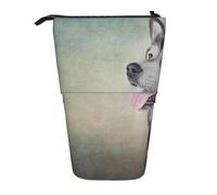 YUNWEIKEJI Dibujo Perro Malamute De Alaska Retrato, Estuche telescópico para lápices, Soporte para lápices con Cremallera, Bolsa de Maquillaje, Bolsa para lápices