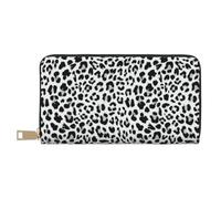 YUNWEIKEJI Diseño de Patrones sin Fisuras de Leopardo, Carteras Cartera de Gran Capacidad para Hombres y Mujeres Carteras Tarjeta de crédito Cartera de Cuero de Microfibra