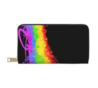 YUNWEIKEJI El Amor GANA el Arco Iris, Carteras Cartera de Gran Capacidad para Hombres y Mujeres Carteras Tarjeta de crédito Cartera de Cuero de Microfibra