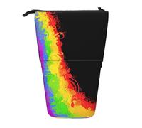 YUNWEIKEJI El Amor GANA el Arco Iris, Estuche telescópico para lápices, Soporte para lápices con Cremallera, Bolsa de Maquillaje, Bolsa para lápices