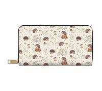 YUNWEIKEJI Erizo de Pradera, Carteras Cartera de Gran Capacidad para Hombres y Mujeres Carteras Tarjeta de crédito Cartera de Cuero de Microfibra