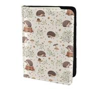 YUNWEIKEJI Erizo de Pradera, Funda para Pasaporte Cartera de Viaje de Cuero PU Funda para Pasaporte Fundas para Pasaporte 5,5 Pulgadas