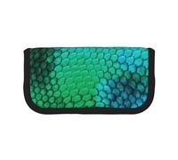 YUNWEIKEJI Escama de Serpiente, Estuche para lápices, Estuche para lápices de Lona Bolsa para cosméticos de Gran Capacidad