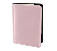 YUNWEIKEJI Estrellas Blancas Rosadas Estampadas, Funda para Pasaporte Cartera de Viaje de Cuero PU Funda para Pasaporte Fundas para Pasaporte 5,5 Pulgadas