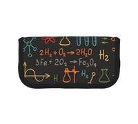 YUNWEIKEJI Experimento Educativo de Ecuaciones de química, Estuche para lápices, Estuche para lápices de Lona Bolsa para cosméticos de Gran Capacidad