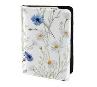 YUNWEIKEJI Flor Dibujada a Mano, Funda para Pasaporte Cartera de Viaje de Cuero PU Funda para Pasaporte Fundas para Pasaporte 5,5 Pulgadas