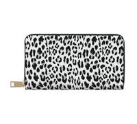 YUNWEIKEJI Fondo De Diseño De Patrones Sin Fisuras De Leopardo, Carteras Cartera de Gran Capacidad para Hombres y Mujeres Carteras Tarjeta de crédito Cartera de Cuero de Microfibra