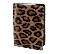 YUNWEIKEJI Fondo De Leopardo Guepardo Fresco, Funda para Pasaporte Cartera de Viaje de Cuero PU Funda para Pasaporte Fundas para Pasaporte 5,5 Pulgadas
