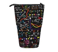 YUNWEIKEJI Fórmula de física matemática, Estuche telescópico para lápices, Soporte para lápices con Cremallera, Bolsa de Maquillaje, Bolsa para lápices