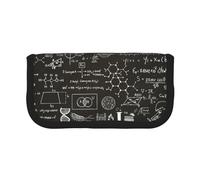 YUNWEIKEJI Fórmulas científicas Dibujadas a Mano en la Pizarra para el Fondo, Estuche para lápices, Estuche para lápices de Lona Bolsa para cosméticos de Gran Capacidad