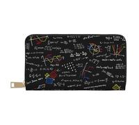 YUNWEIKEJI Fórmulas matemáticas de Ecuaciones matemáticas, Carteras Cartera de Gran Capacidad para Hombres y Mujeres Carteras Tarjeta de crédito Cartera de Cuero de Microfibra