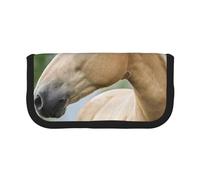 YUNWEIKEJI Hermosa Lavanda De Caballo Palomino, Estuche para lápices, Estuche para lápices de Lona Bolsa para cosméticos de Gran Capacidad