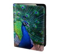 YUNWEIKEJI Hermoso Pavo Real, Funda para Pasaporte Cartera de Viaje de Cuero PU Funda para Pasaporte Fundas para Pasaporte 5,5 Pulgadas