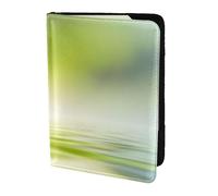 YUNWEIKEJI Hoja Verde Reflejando En El Agua del Río, Funda para Pasaporte Cartera de Viaje de Cuero PU Funda para Pasaporte Fundas para Pasaporte 5,5 Pulgadas