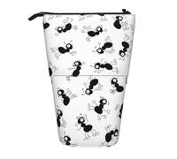 YUNWEIKEJI Hormigas Insectos, Estuche telescópico para lápices, Soporte para lápices con Cremallera, Bolsa de Maquillaje, Bolsa para lápices