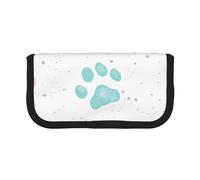 YUNWEIKEJI Huellas de Pata de Perro, Estuche para lápices, Estuche para lápices de Lona Bolsa para cosméticos de Gran Capacidad