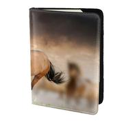 YUNWEIKEJI Impresión de Caballo Corriendo, Funda para Pasaporte Cartera de Viaje de Cuero PU Funda para Pasaporte Fundas para Pasaporte 5,5 Pulgadas