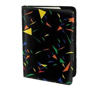 YUNWEIKEJI Imprimir Triángulos Abstracto Confeti, Funda para Pasaporte Cartera de Viaje de Cuero PU Funda para Pasaporte Fundas para Pasaporte 5,5 Pulgadas