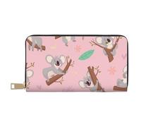 YUNWEIKEJI Koala Animal Lindo Salvaje Australiano, Carteras Cartera de Gran Capacidad para Hombres y Mujeres Carteras Tarjeta de crédito Cartera de Cuero de Microfibra