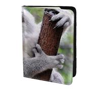YUNWEIKEJI Koala en Rama, Funda para Pasaporte Cartera de Viaje de Cuero PU Funda para Pasaporte Fundas para Pasaporte 5,5 Pulgadas