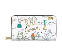 YUNWEIKEJI Laboratorio de Ciencias Educación Biología Química, Carteras Cartera de Gran Capacidad para Hombres y Mujeres Carteras Tarjeta de crédito Cartera de Cuero de Microfibra