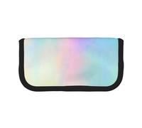 YUNWEIKEJI Lámina de Holograma de Textura de Arco Iris Muy Hermosa, Estuche para lápices, Estuche para lápices de Lona Bolsa para cosméticos de Gran Capacidad