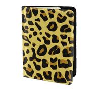 YUNWEIKEJI Leopardo Amarillo Guepardo, Funda para Pasaporte Cartera de Viaje de Cuero PU Funda para Pasaporte Fundas para Pasaporte 5,5 Pulgadas