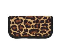 YUNWEIKEJI Leopardo Guepardo Fresco, Estuche para lápices, Estuche para lápices de Lona Bolsa para cosméticos de Gran Capacidad