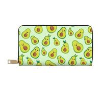 YUNWEIKEJI Lindo Aguacate Impreso., Carteras Cartera de Gran Capacidad para Hombres y Mujeres Carteras Tarjeta de crédito Cartera de Cuero de Microfibra