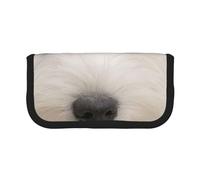 YUNWEIKEJI Lindo Cachorro Westie, Estuche para lápices, Estuche para lápices de Lona Bolsa para cosméticos de Gran Capacidad