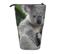 YUNWEIKEJI Lindo Koala, Estuche telescópico para lápices, Soporte para lápices con Cremallera, Bolsa de Maquillaje, Bolsa para lápices