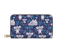 YUNWEIKEJI Lindos Osos Koala Animales Precios, Carteras Cartera de Gran Capacidad para Hombres y Mujeres Carteras Tarjeta de crédito Cartera de Cuero de Microfibra