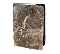 YUNWEIKEJI Lujo De Textura De Mármol Marrón Oscuro, Funda para Pasaporte Cartera de Viaje de Cuero PU Funda para Pasaporte Fundas para Pasaporte 5,5 Pulgadas