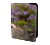 YUNWEIKEJI Malinois Belga Mascotas Perros Malinois Belga, Funda para Pasaporte Cartera de Viaje de Cuero PU Funda para Pasaporte Fundas para Pasaporte 5,5 Pulgadas