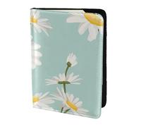 YUNWEIKEJI Margarita Exuberante Flor Floral, Funda para Pasaporte Cartera de Viaje de Cuero PU Funda para Pasaporte Fundas para Pasaporte 5,5 Pulgadas