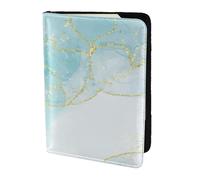 YUNWEIKEJI Mármol líquido Azul, Funda para Pasaporte Cartera de Viaje de Cuero PU Funda para Pasaporte Fundas para Pasaporte 5,5 Pulgadas