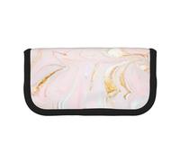 YUNWEIKEJI Marmoleado Pastel Ajustado, Estuche para lápices, Estuche para lápices de Lona Bolsa para cosméticos de Gran Capacidad