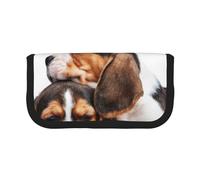 YUNWEIKEJI Mascotas Lindas Cachorros Beagle Perros, Estuche para lápices, Estuche para lápices de Lona Bolsa para cosméticos de Gran Capacidad