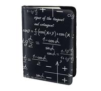 YUNWEIKEJI Matemáticas Sin Costuras con Fórmulas De Formas Geométricas, Funda para Pasaporte Cartera de Viaje de Cuero PU Funda para Pasaporte Fundas para Pasaporte 5,5 Pulgadas