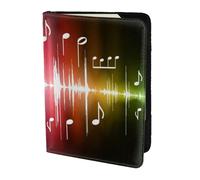 YUNWEIKEJI Nota Musical Impresa., Funda para Pasaporte Cartera de Viaje de Cuero PU Funda para Pasaporte Fundas para Pasaporte 5,5 Pulgadas