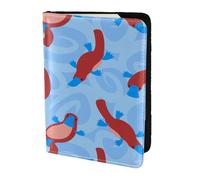 YUNWEIKEJI Ornitorrinco Animal Salvaje de Dibujos Animados Lindo, Funda para Pasaporte Cartera de Viaje de Cuero PU Funda para Pasaporte Fundas para Pasaporte 5,5 Pulgadas